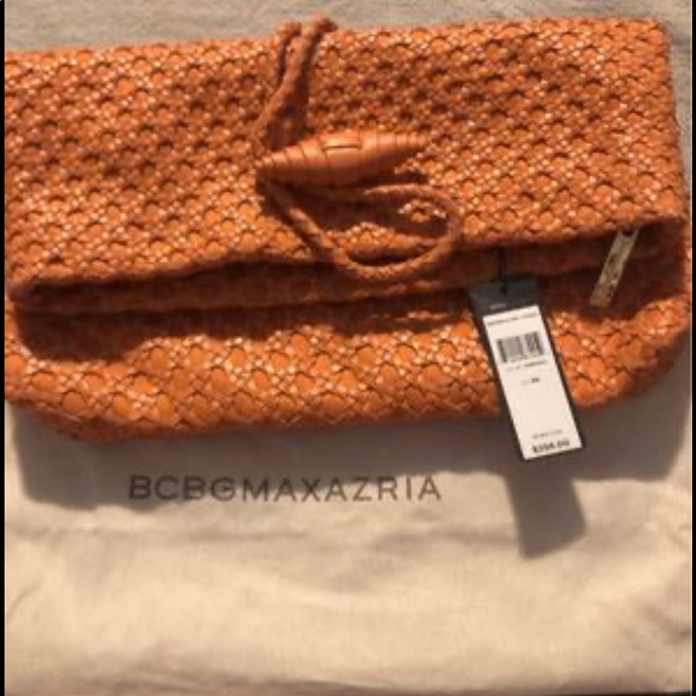 NWT BCBGMaxAzria Clutch, Ambrosia Retails For $258.00